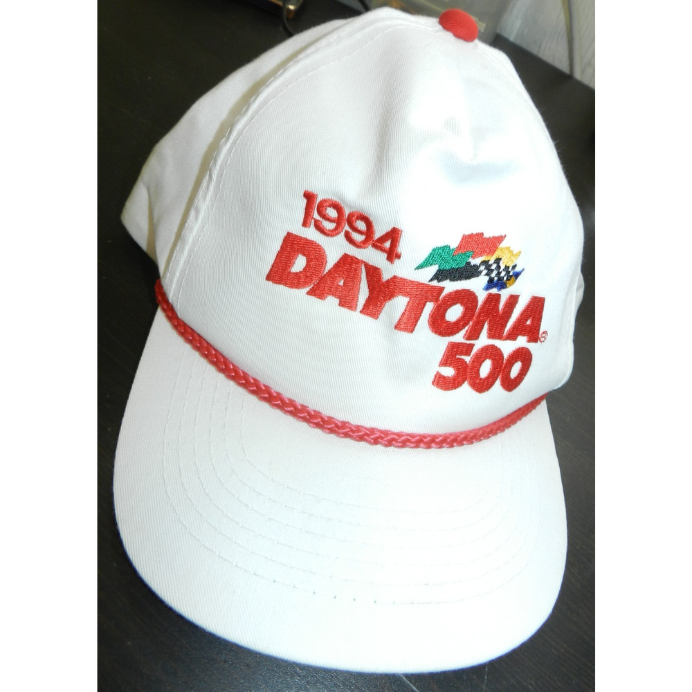 vintage 1994 Daytona 500 Baseball Cap One Size White NASCAR NWT (nn51)